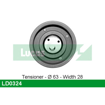 Photo Tensioner Pulley, timing belt LUCAS LD0324