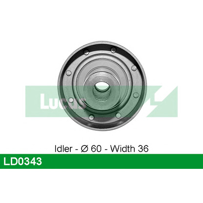 Photo Deflection/Guide Pulley, timing belt LUCAS LD0343