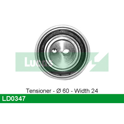 Photo Tensioner Pulley, timing belt LUCAS LD0347