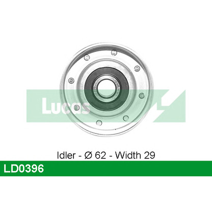 Photo Deflection/Guide Pulley, timing belt LUCAS LD0396