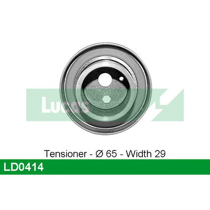 Photo Tensioner Pulley, timing belt LUCAS LD0414