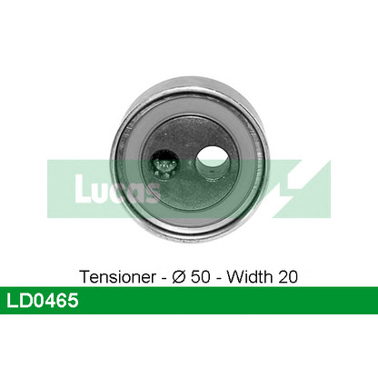 Photo Tensioner Pulley, timing belt LUCAS LD0465
