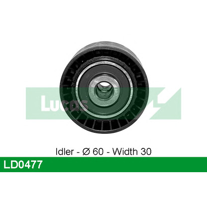 Photo Deflection/Guide Pulley, timing belt LUCAS LD0477