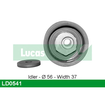 Photo Deflection/Guide Pulley, timing belt LUCAS LD0541