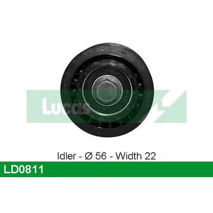Photo Deflection/Guide Pulley, timing belt LUCAS LD0811