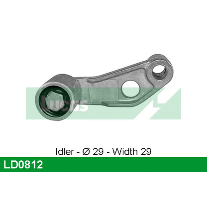 Photo Deflection/Guide Pulley, timing belt LUCAS LD0812