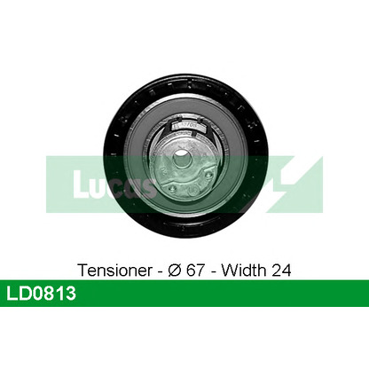 Photo Tensioner Pulley, timing belt LUCAS LD0813