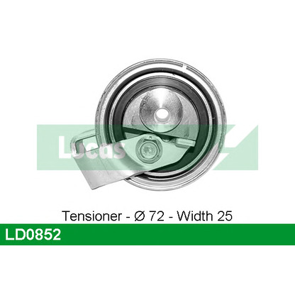 Photo Tensioner Pulley, timing belt LUCAS LD0852
