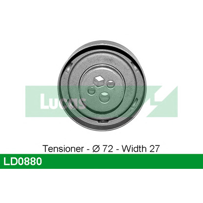 Photo Tensioner Pulley, timing belt LUCAS LD0880