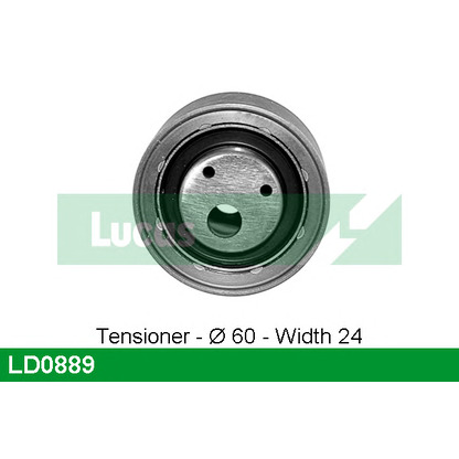 Photo Tensioner Pulley, timing belt LUCAS LD0889