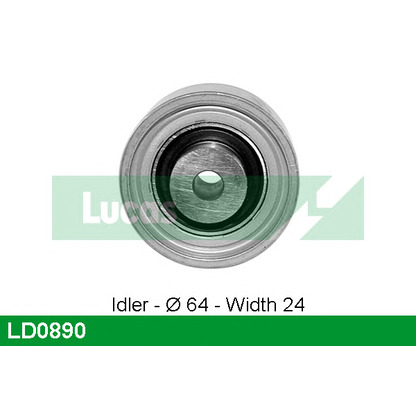 Photo Deflection/Guide Pulley, timing belt LUCAS LD0890