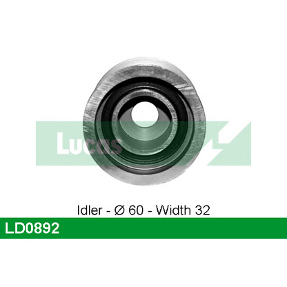 Photo Deflection/Guide Pulley, timing belt LUCAS LD0892