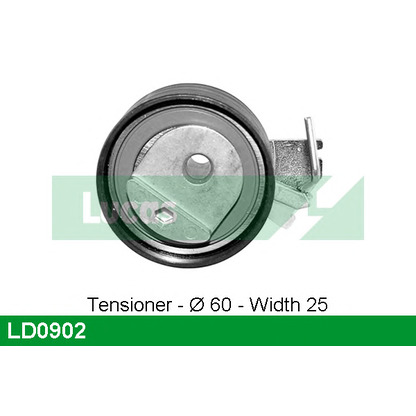 Photo Tensioner Pulley, timing belt LUCAS LD0902