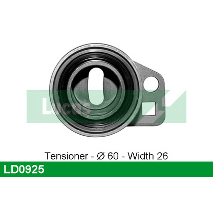 Photo Tensioner Pulley, timing belt LUCAS LD0925