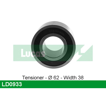 Photo Tensioner Pulley, timing belt LUCAS LD0933