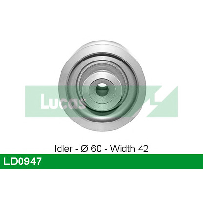 Photo Deflection/Guide Pulley, timing belt LUCAS LD0947