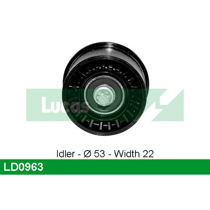 Photo Deflection/Guide Pulley, timing belt LUCAS LD0963