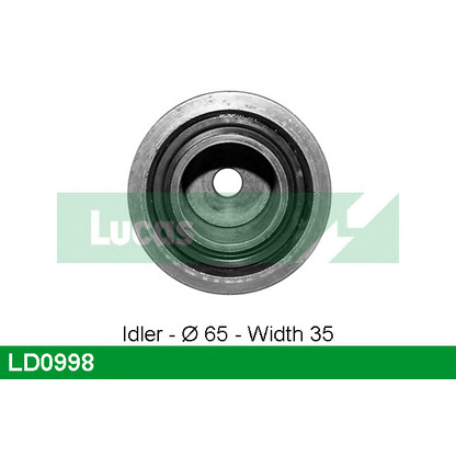 Photo Deflection/Guide Pulley, timing belt LUCAS LD0998