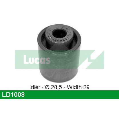 Photo Deflection/Guide Pulley, timing belt LUCAS LD1008