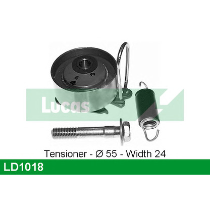 Photo Tensioner Pulley, timing belt LUCAS LD1018