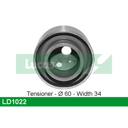 Photo Tensioner Pulley, timing belt LUCAS LD1022