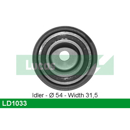 Photo Deflection/Guide Pulley, timing belt LUCAS LD1033