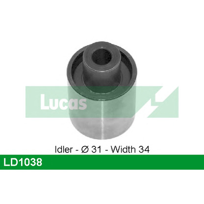 Photo Deflection/Guide Pulley, timing belt LUCAS LD1038
