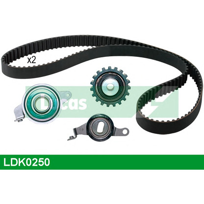 Photo Deflection/Guide Pulley, timing belt LUCAS LDK0250