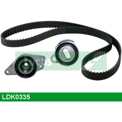 Photo Tensioner Pulley, timing belt LUCAS LDK0335