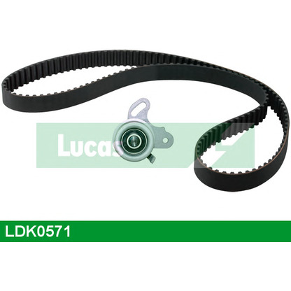 Photo Tensioner Pulley, timing belt LUCAS LDK0571