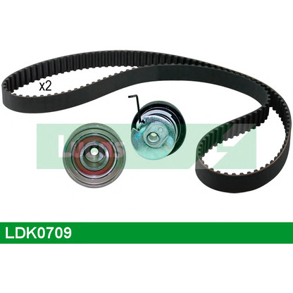 Photo Deflection/Guide Pulley, timing belt LUCAS LDK0709