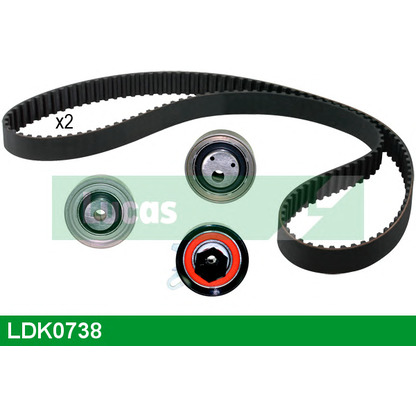 Photo Deflection/Guide Pulley, timing belt LUCAS LDK0738