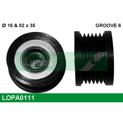 Foto Riemenscheibe, Generator LUCAS LOPA0111