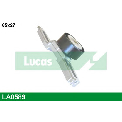 Photo Tensioner Pulley, v-ribbed belt LUCAS LA0589