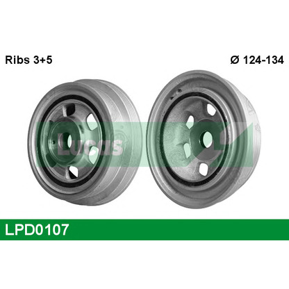 Zdjęcie Koło pasowe, wał korbowy LUCAS LPD0107