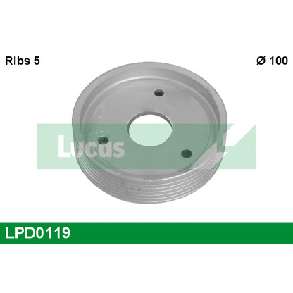 Photo Pulley, power steering pump LUCAS LPD0119