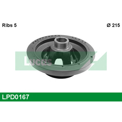 Photo Belt Pulley, crankshaft LUCAS LPD0167