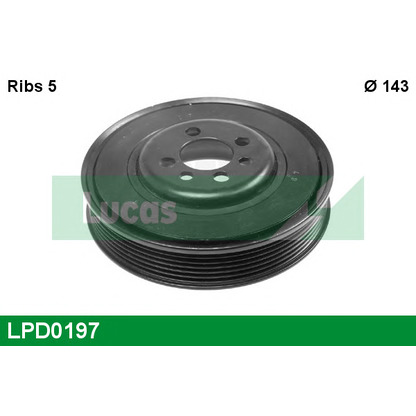 Photo Belt Pulley, crankshaft LUCAS LPD0197