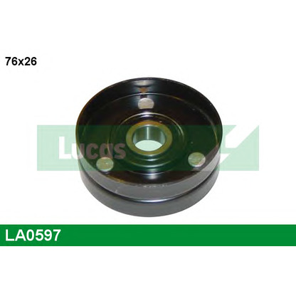 Photo Deflection/Guide Pulley, v-ribbed belt LUCAS LA0597