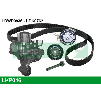 Foto Pompa acqua + Kit cinghie dentate LUCAS LKP046