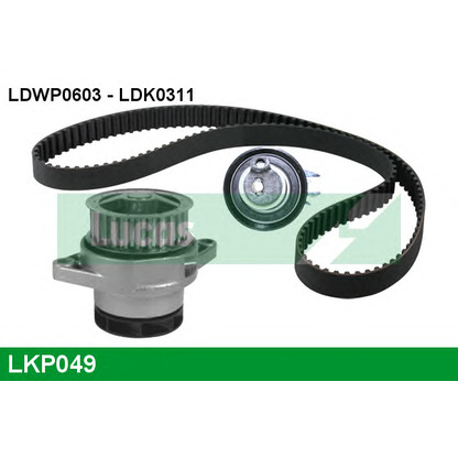 Photo Pompe à eau + kit de courroie de distribution LUCAS LKP049