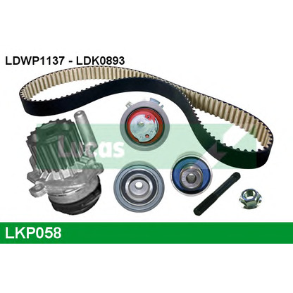 Photo Water Pump & Timing Belt Kit LUCAS LKP058