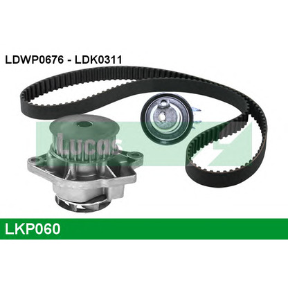Photo Water Pump & Timing Belt Kit LUCAS LKP060