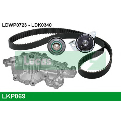 Foto Pompa acqua + Kit cinghie dentate LUCAS LKP069