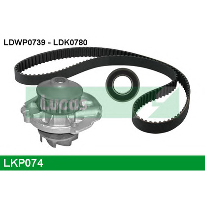 Photo Water Pump & Timing Belt Kit LUCAS LKP074