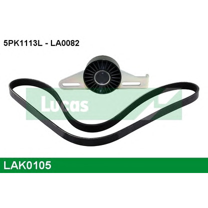 Foto Kit Cinghie Poly-V LUCAS LAK0105