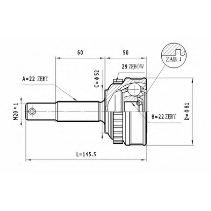 Foto Juego de articulación, árbol de transmisión STATIM C226