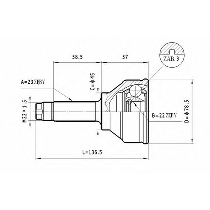 Foto Juego de articulación, árbol de transmisión STATIM C434