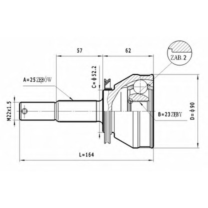 Foto Juego de articulación, árbol de transmisión STATIM C554