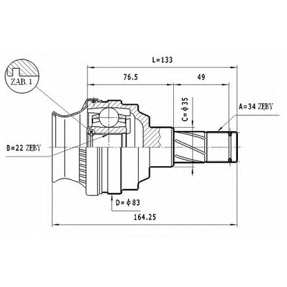 Foto Kit giunti, Semiasse STATIM CW035